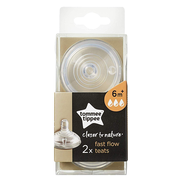 Tommee Tippee Closer to Nature Vented Teats 6m+